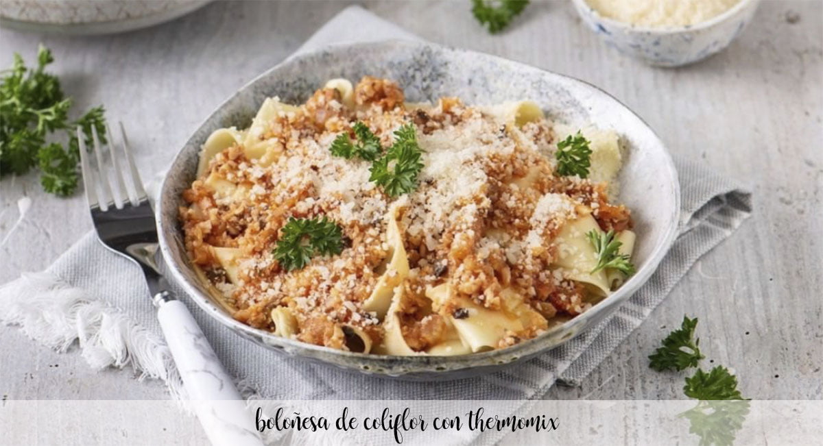 cauliflower bolognese with thermomix