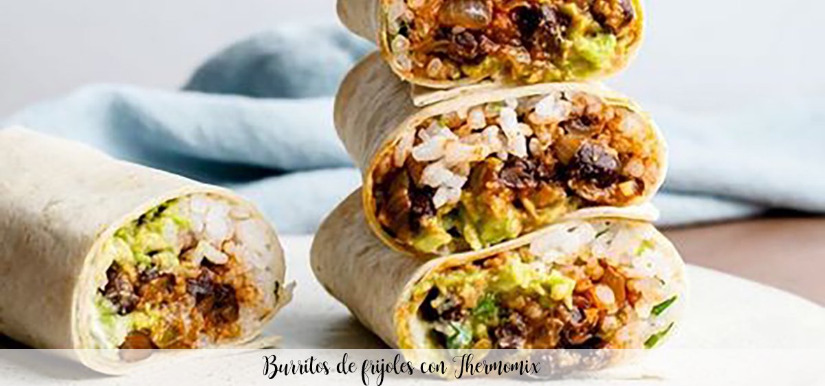 Bean and rice burritos with Thermomix