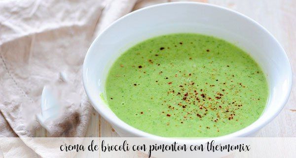 Broccoli cream with paprika with Thermomix