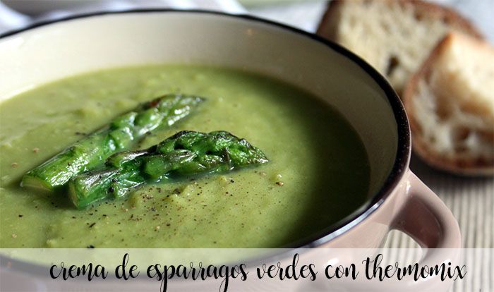 green asparagus cream with thermomix