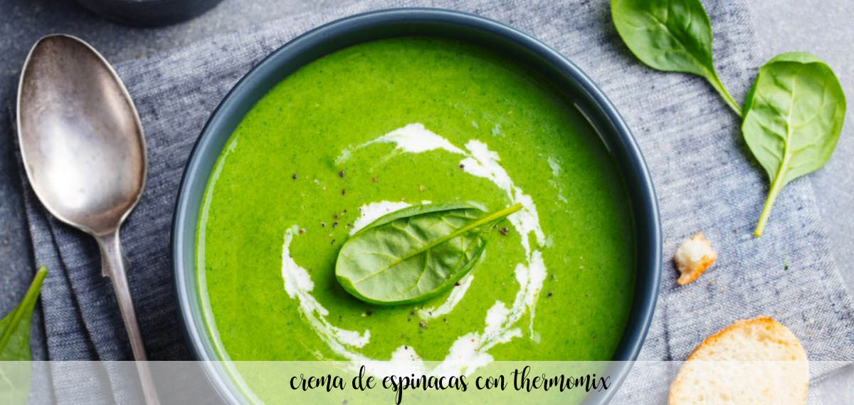 spinach cream with thermomix