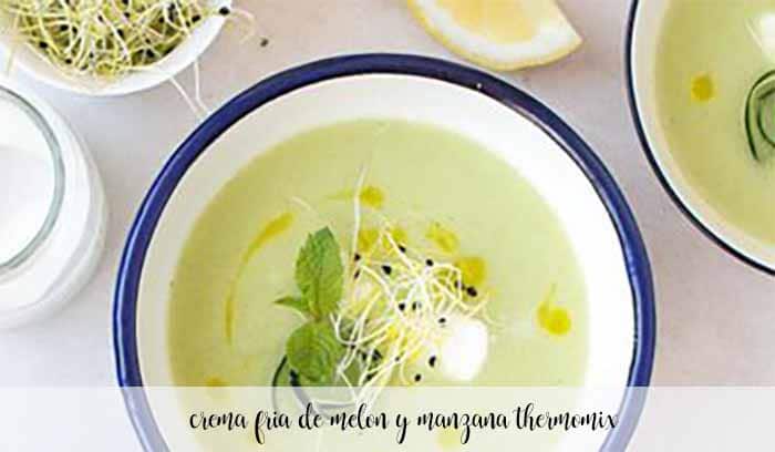 Cold melon and apple cream with Thermomix