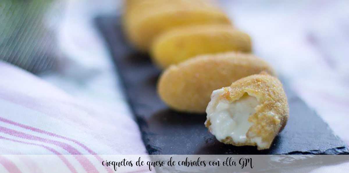 Cabrales cheese croquettes with GM pot