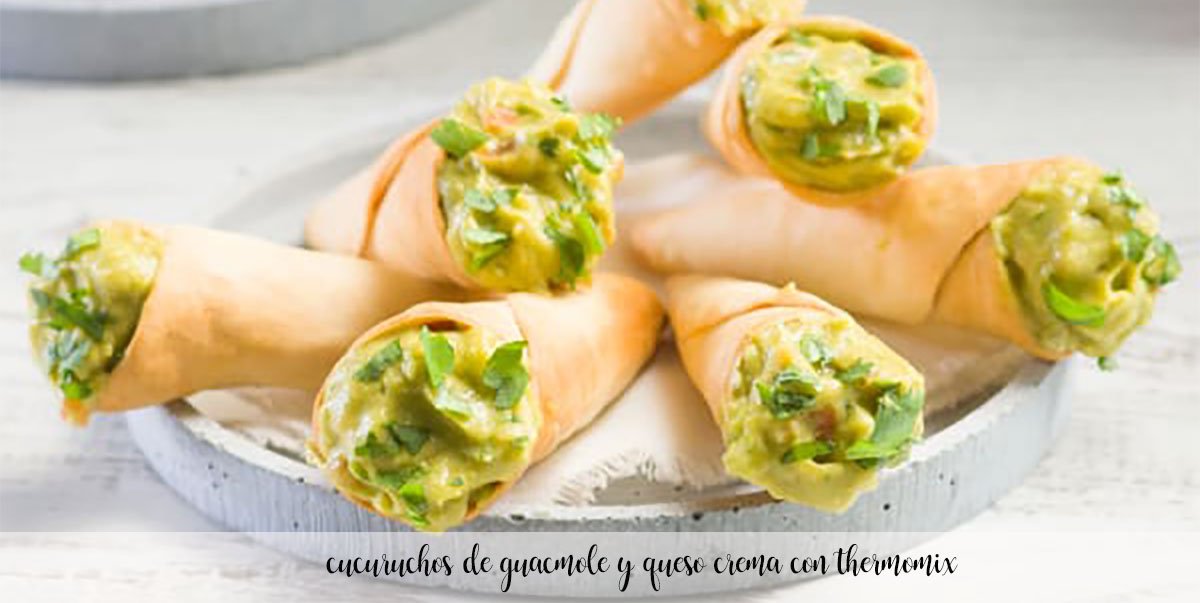 Guacamole cones with Thermomix