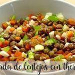 Lentil salad with thermomix