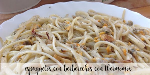 Spaghetti with cockles with Thermomix