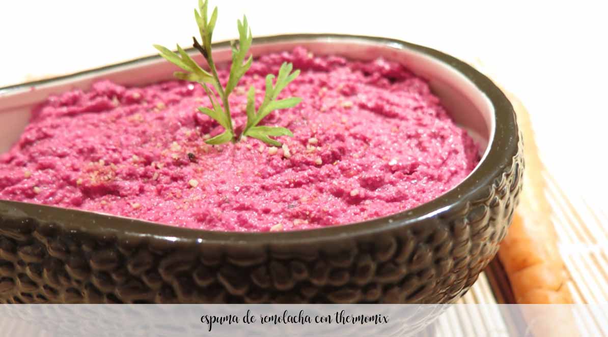 Beet foam with Thermomix