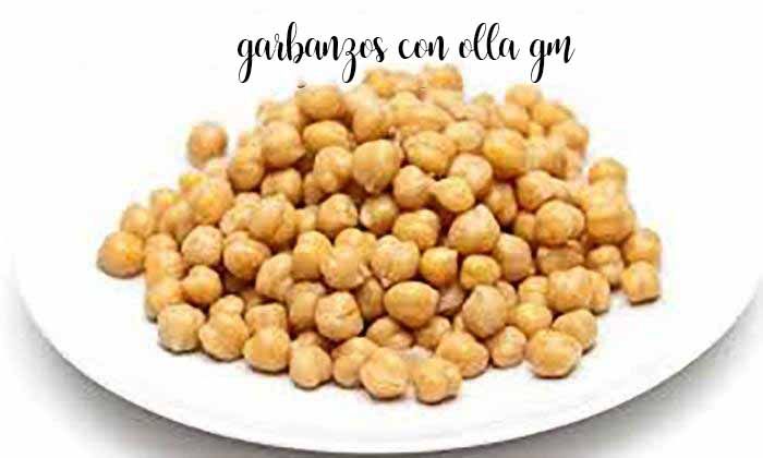 Chickpeas with GM pot