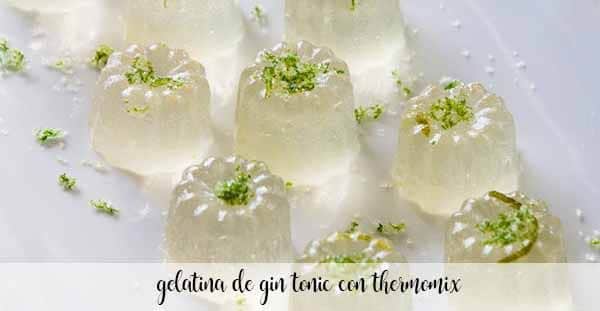 Gin and tonic jelly with Thermomix