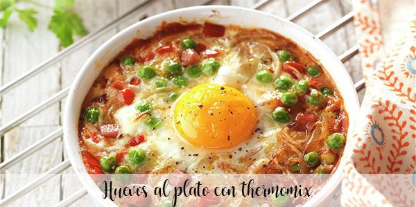 Eggs to the plate with thermomix