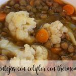 Lentils with cauliflower with Thermomix