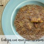 Lentils with apple with Thermomix