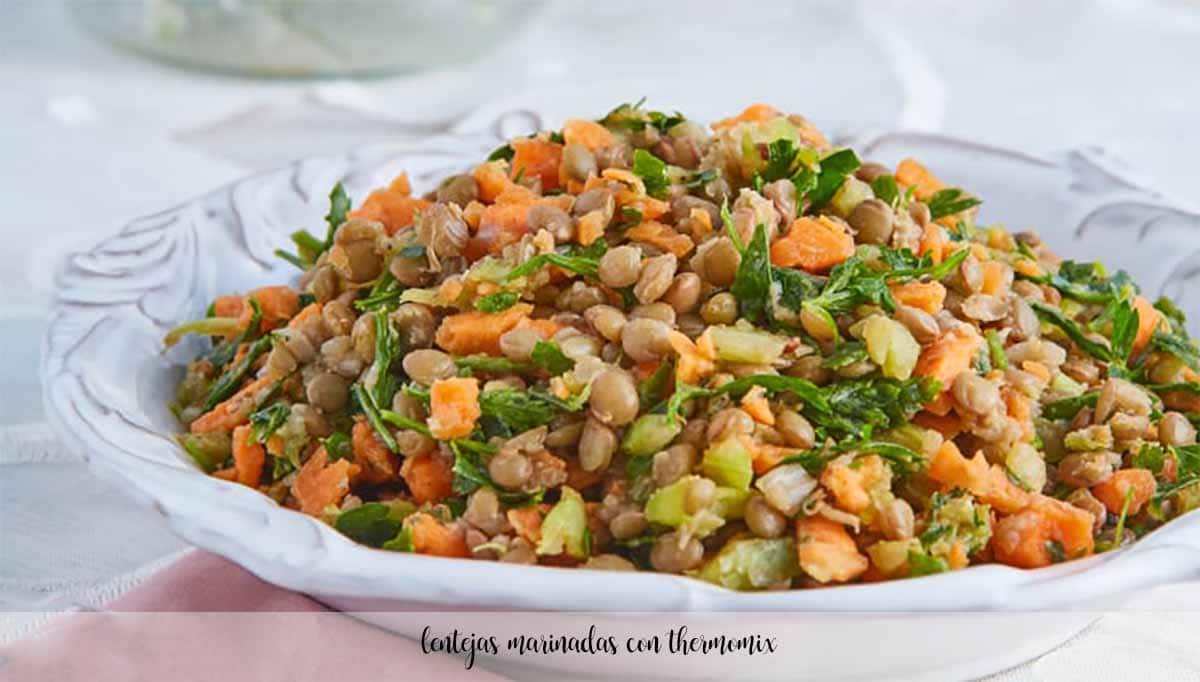 Marinated lentils with Thermomix