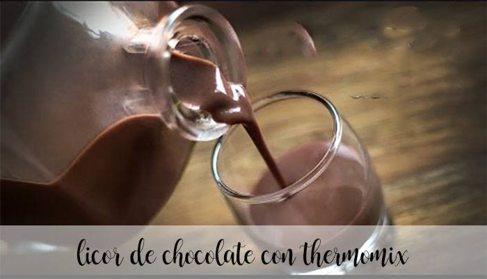 Chocolate liqueur with thermomix