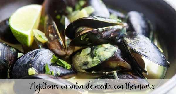 Mussels in mint sauce with thermomix
