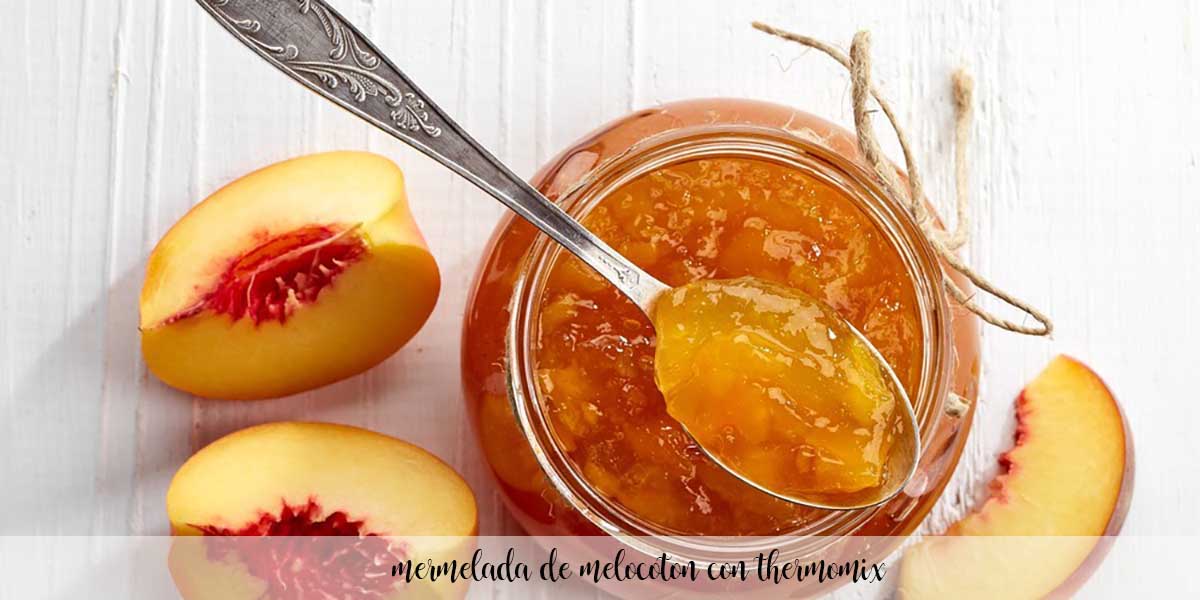Peach jam with Thermomix