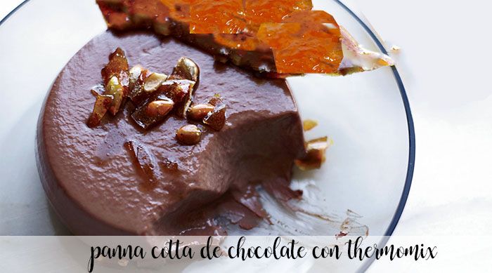 Chocolate Panna Cotta with Thermomix