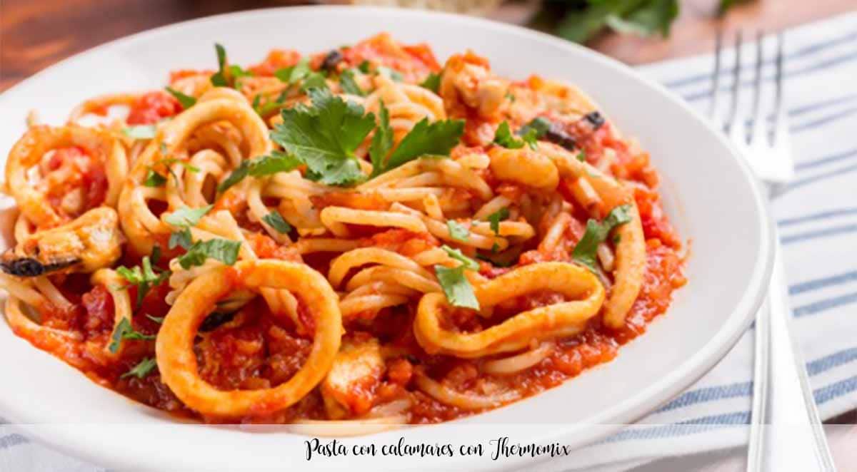 Pasta with squid with Thermomix