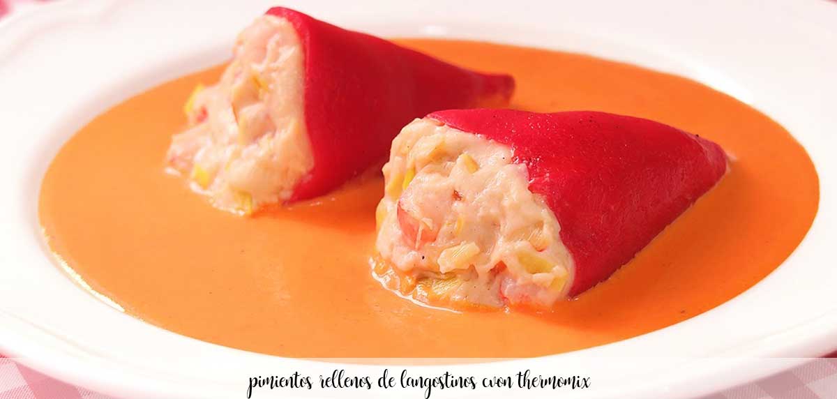 Shrimp stuffed peppers with Thermomix
