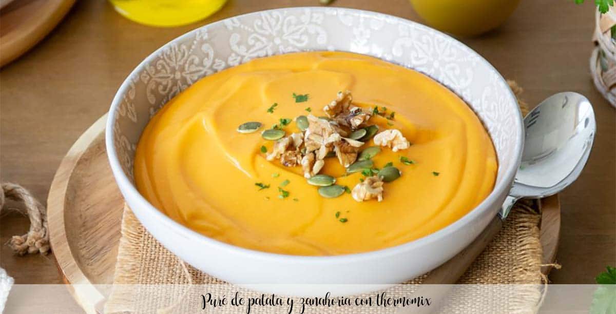 Potato and carrot puree with thermomix