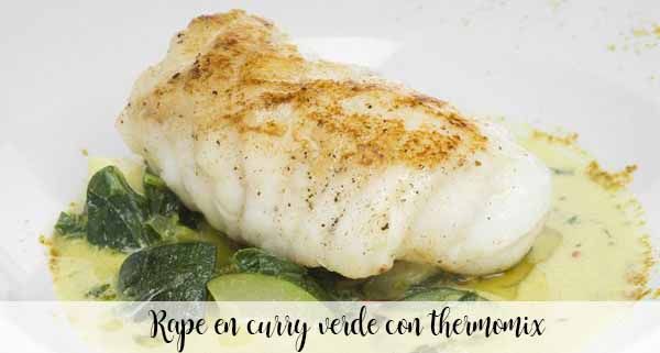 Monkfish in green curry with thermomix