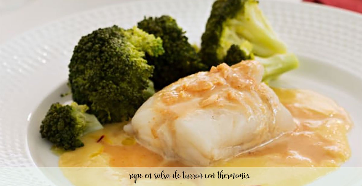 Monkfish in nougat sauce with Thermomix