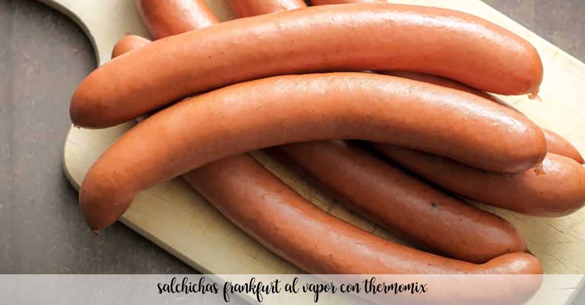steamed frankfurter sausages with thermomix