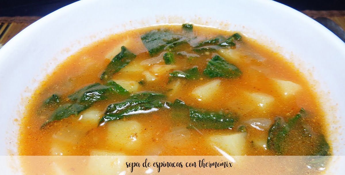 Spinach soup Thermomix