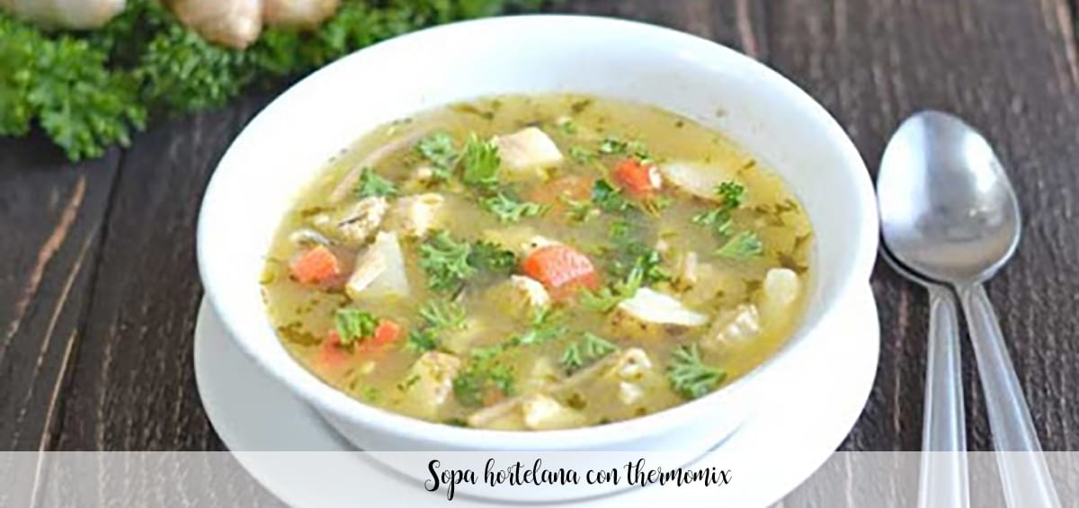 Vegetable soup with thermomix