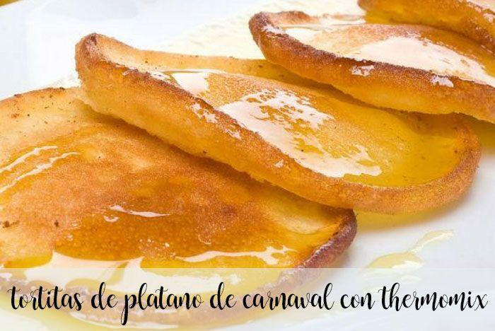 Carnival banana pancakes with thermomix