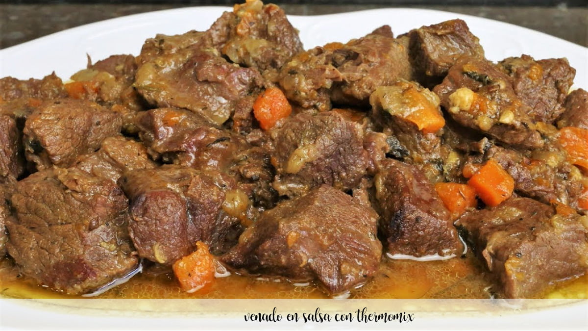 Venison in sauce with thermomix