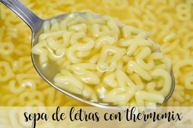 alphabet soup with thermomix