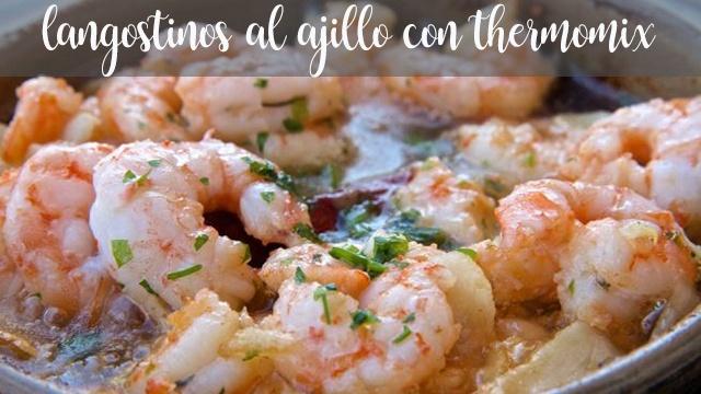 Prawns with garlic in the Thermomix