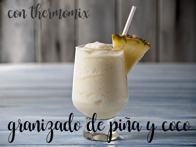 pineapple and coconut granita with thermomix