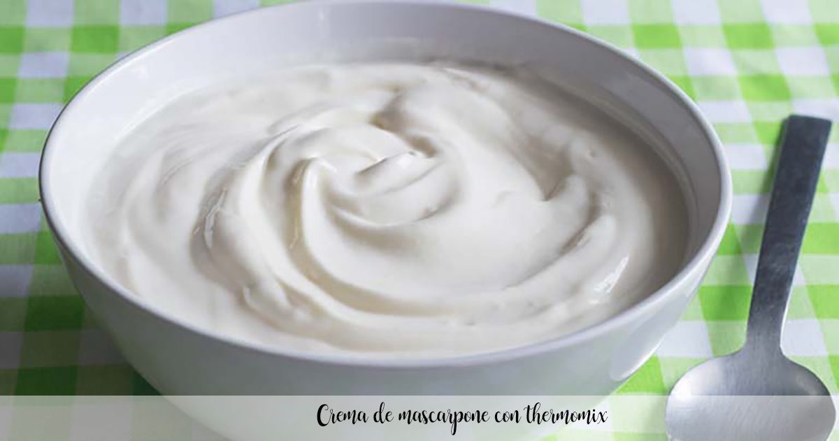 Mascarpone cream with thermomix