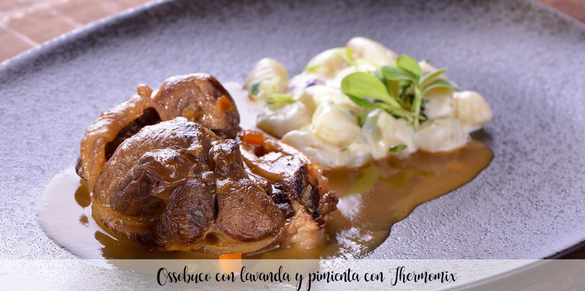 Ossobuco with lavender and pepper with Thermomix