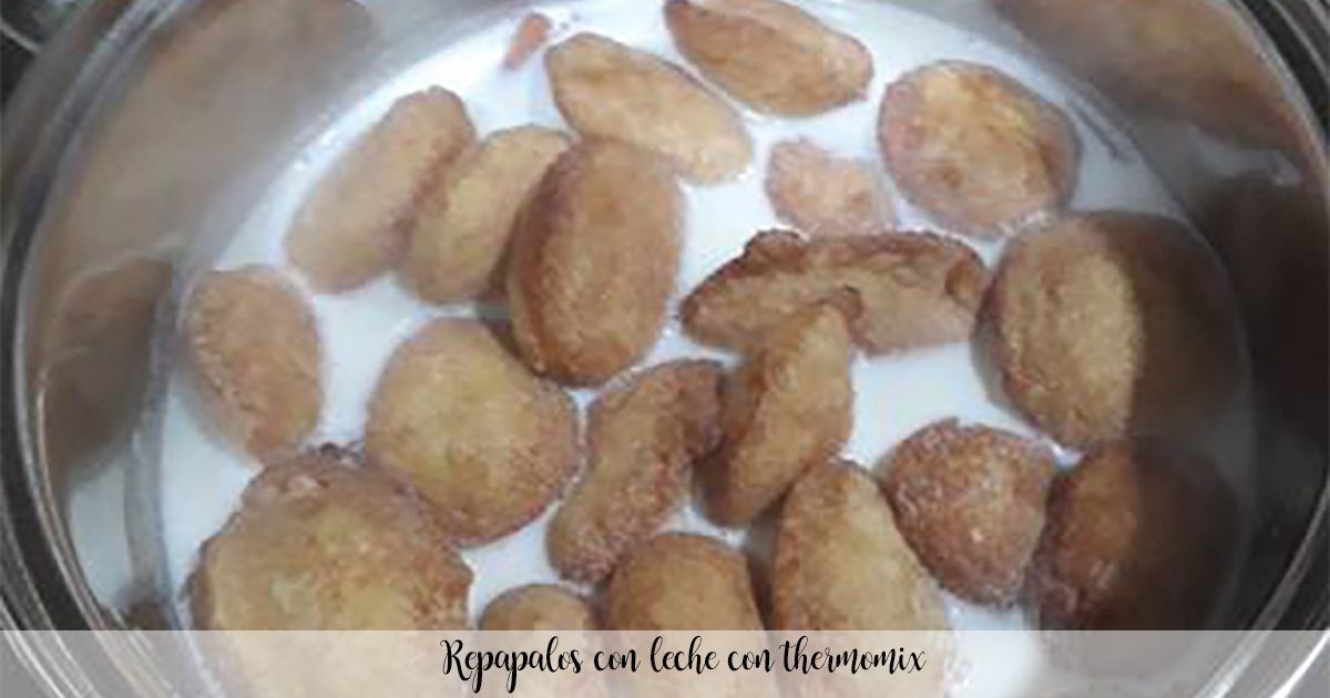 Repapalos with milk with thermomix