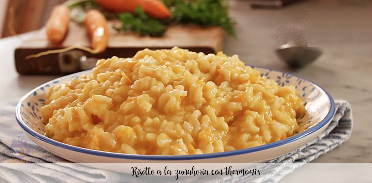 Carrot risotto with thermomix
