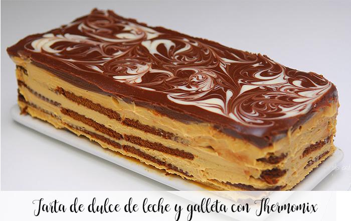 Dulce de leche and biscuit cake with Thermomix