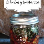 aromatic oil of dried tomatoes and herbs with thermomix