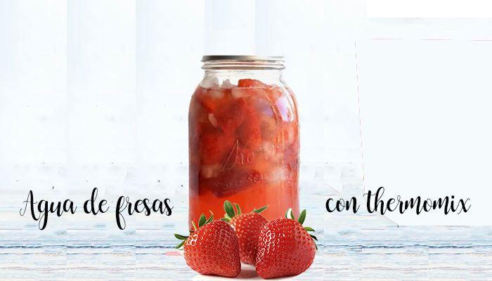 Strawberry water with Thermomix