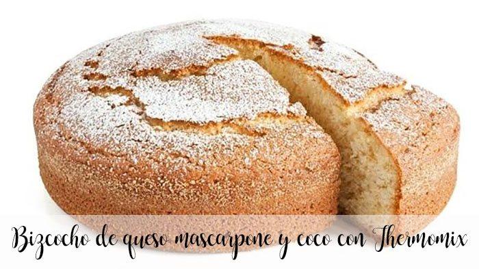 Mascarpone cheese and coconut cake with Thermomix
