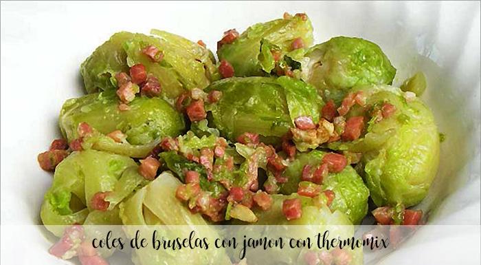 Brussels sprouts with Iberian ham with the Thermomix