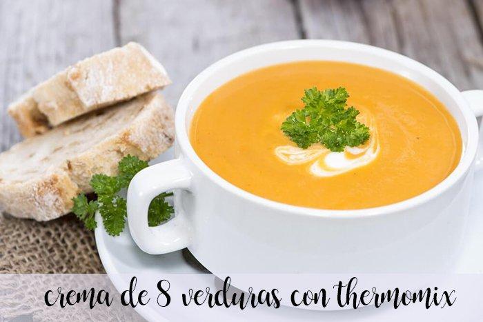 Cream of eight vegetables with thermomix
