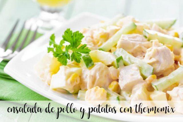 chicken and potato salad with thermomix