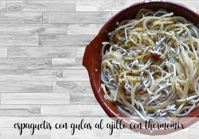 spaghetti with garlic eels with thermomix