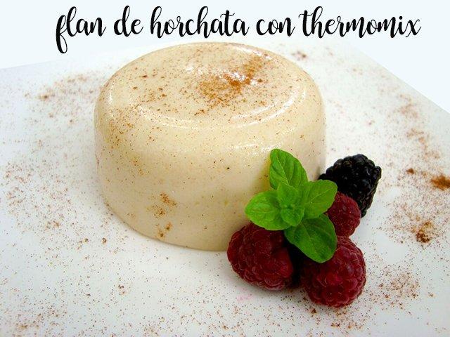 Horchata flan with the thermomix