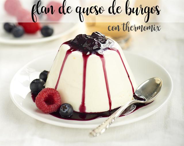Burgos cheese flan