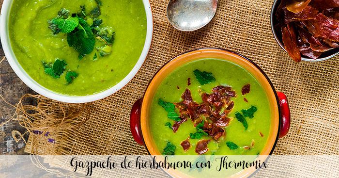Peppermint gazpacho with Thermomix