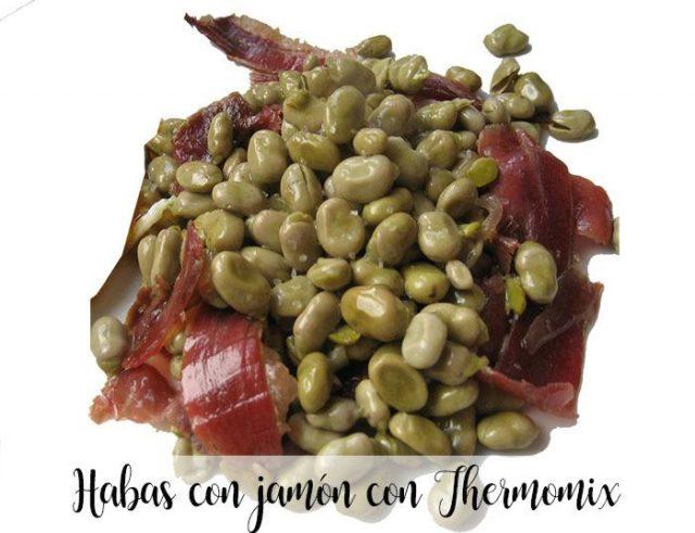 broad beans with ham thertmomix
